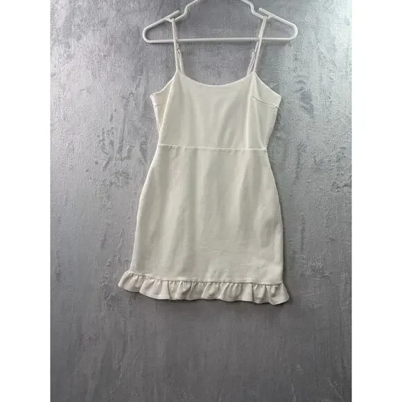 Lulus Spoonful of Sass White Bodycon Mini Dress – Size Small - Picture 9 of 9